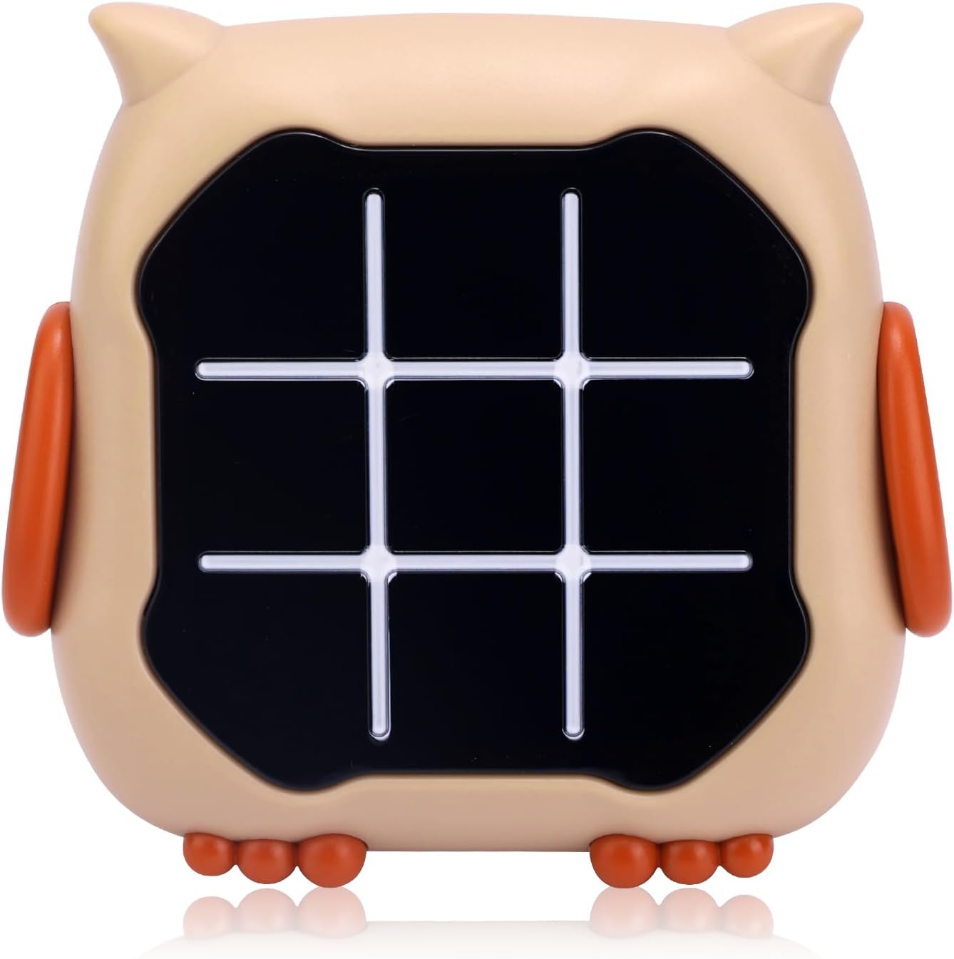 Electronic Game Tic Tac Toe, Portable Electronic Puzzle Game Console 3 in 1 Portable Electronic Travel Games Mini Game Tic Tac Toe Bolt for Kids and Adults (Owl)