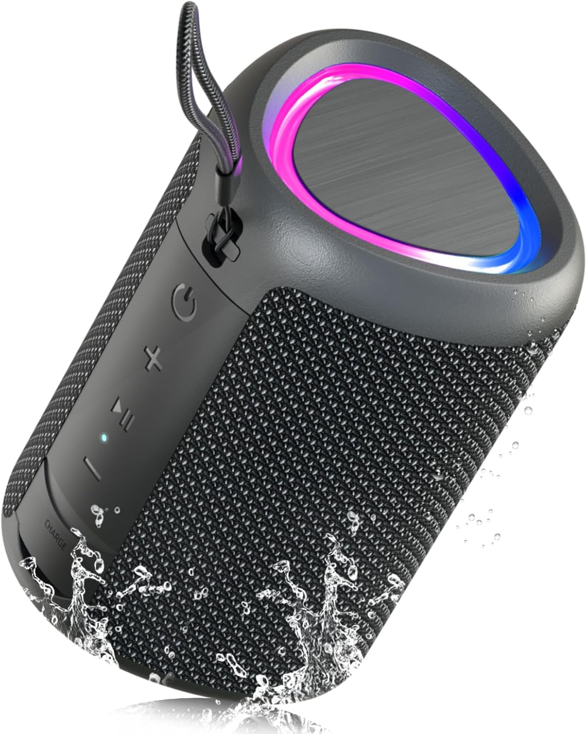 UOHHBOE Portable Bluetooth Speaker Mini Wireless Speaker 15W Bluetooth 5.3 Powerful Speakers with Pairing TWS 2500mAh 30m 3 Lighting Effects IPX5 AUX TF Card Parties Parties Outdoor Travel