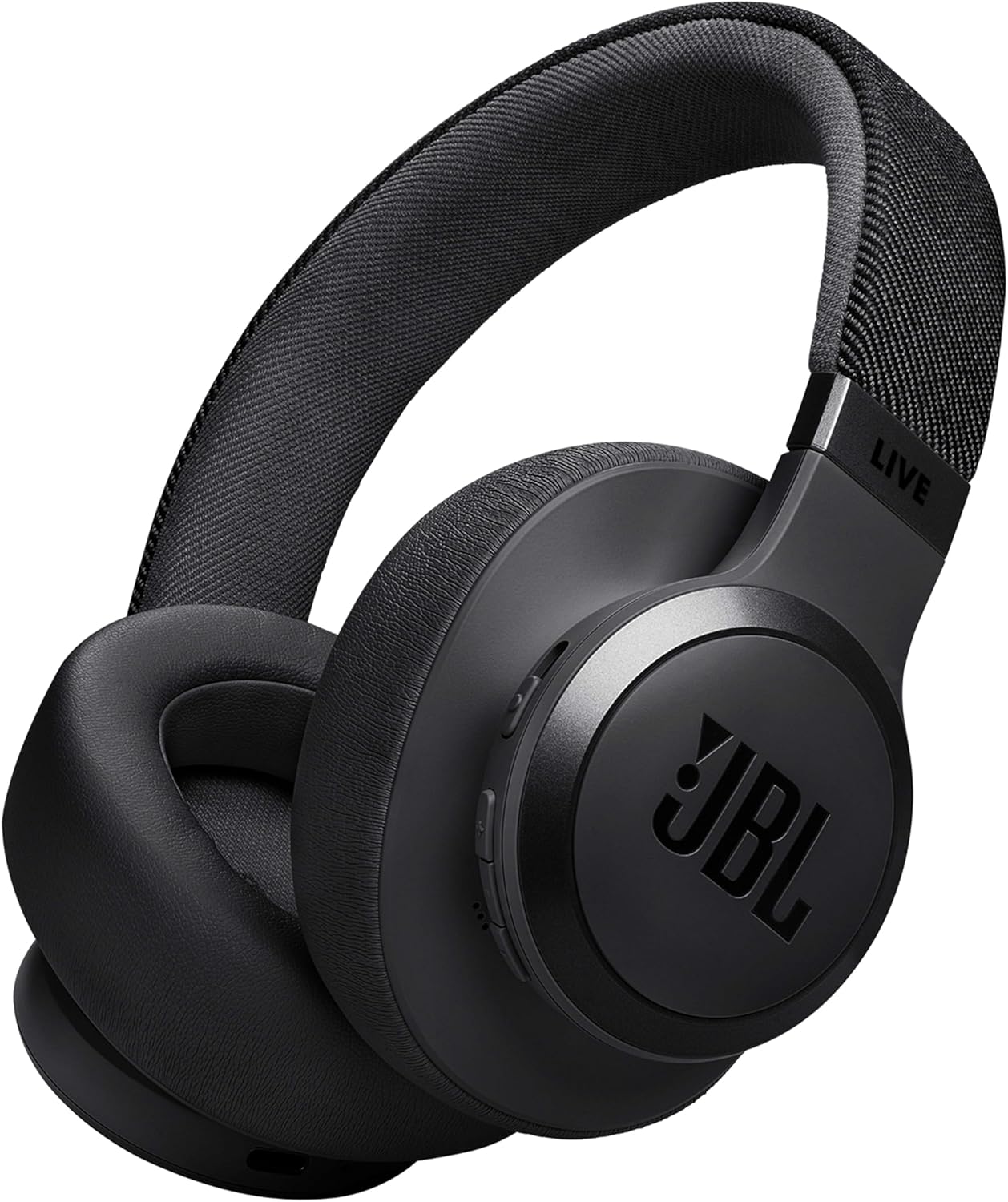 JBL Live 770NC Over-Ear Headphones, Adaptive Noise Reduction, Smart Ambient, Up to 65 Hours of Battery Life, Black