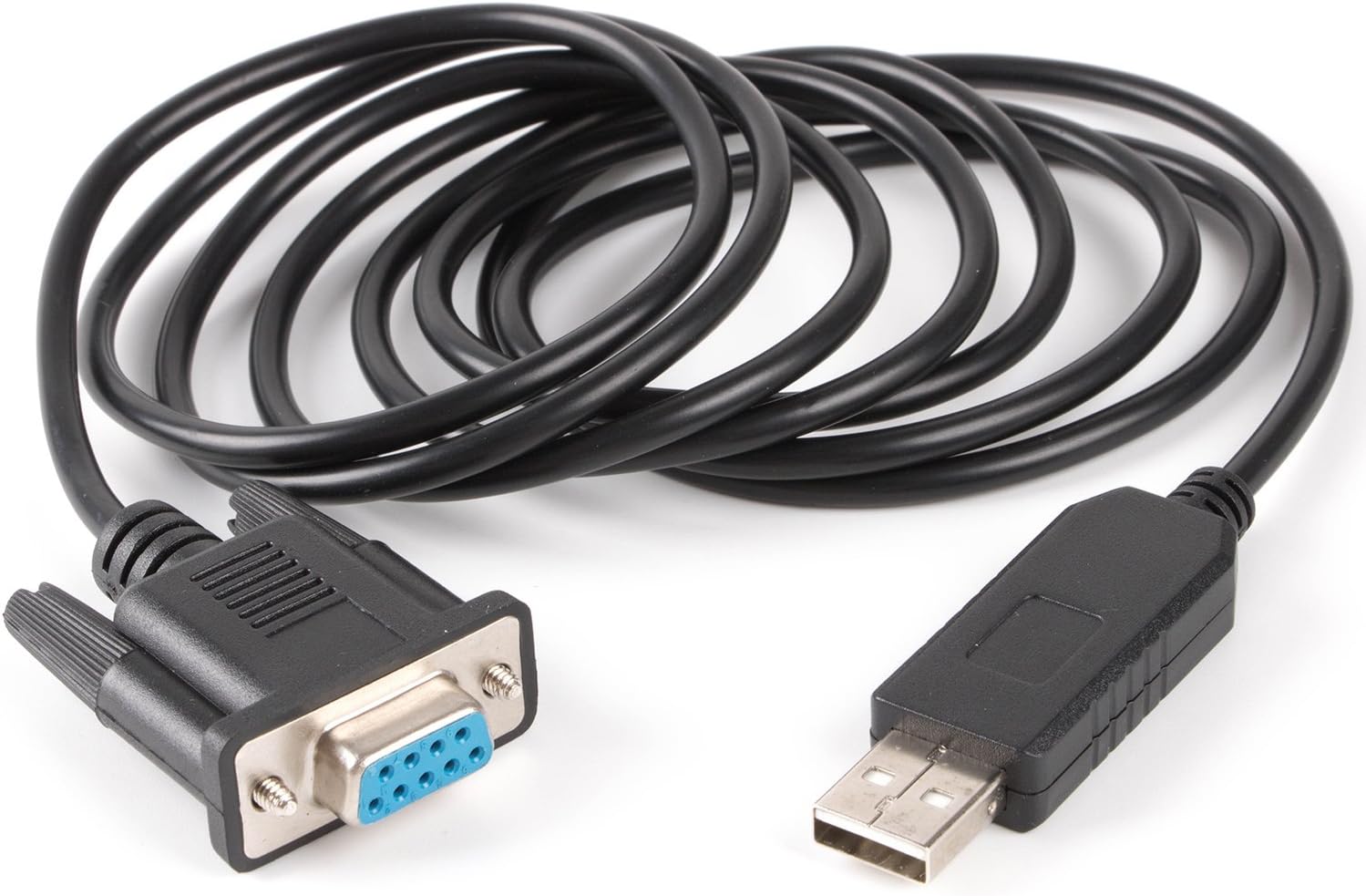 FTDI Chipset Cross Wired USB Serial DB9 FT232R USB RS232 Null Modem Cable Pc Control TV Cable (Null Modem (Laptop with USB Communicating with Desktop PC (with DB9 COM Port)