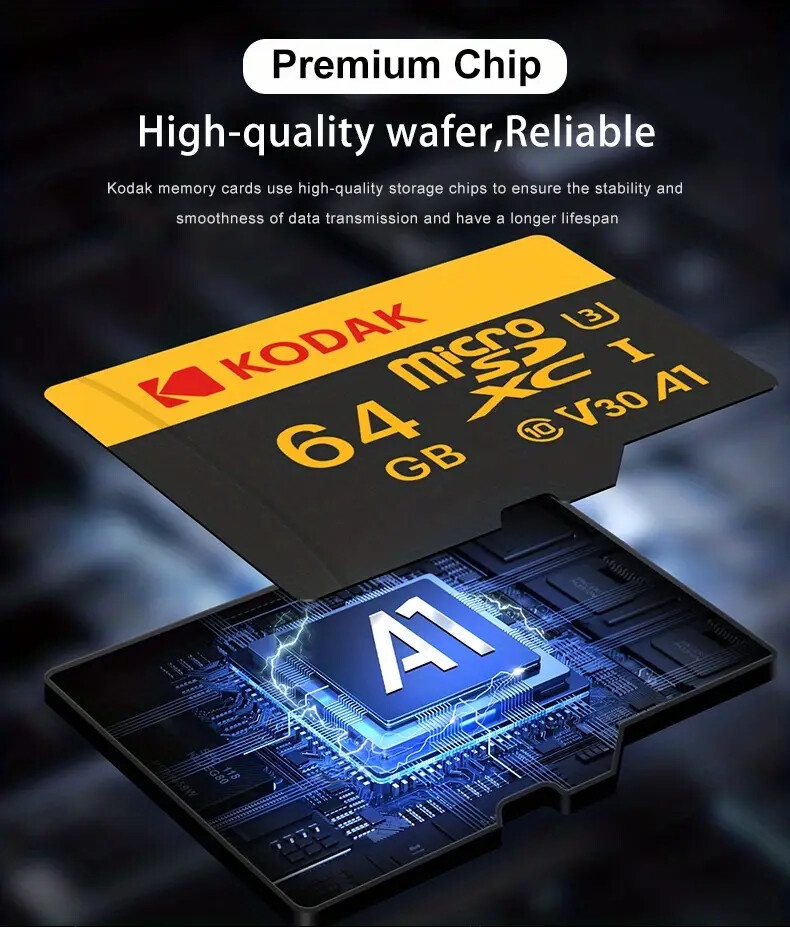 carte tf   avec une vitesse de jusquà 100 mb/s, classe 10 u3 uhs-i, adaptée à lutilisation 4k hd avec des adaptateurs   pour téléphones, haut-parleurs, caméras hd et appareils de jeu ! Détails du produit 3
