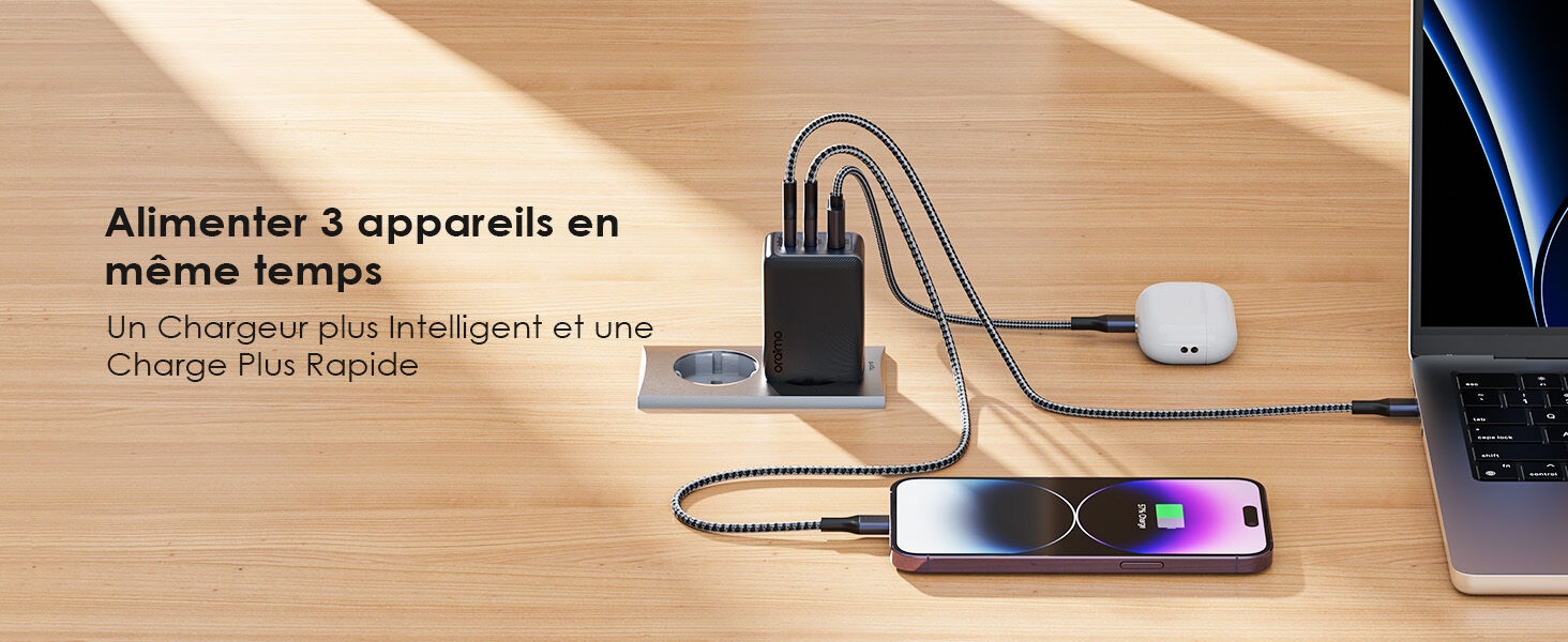 Chargeur USB C 65W