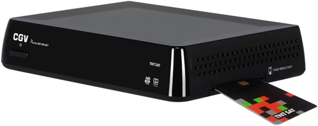 CGV | Premio Sat HD W7 Full HD Satellite Receiver Recorder | DTT Sat | Recording Function | USB | DVB-S/S2 | DiSEqC 1.0/1.1 | v.2