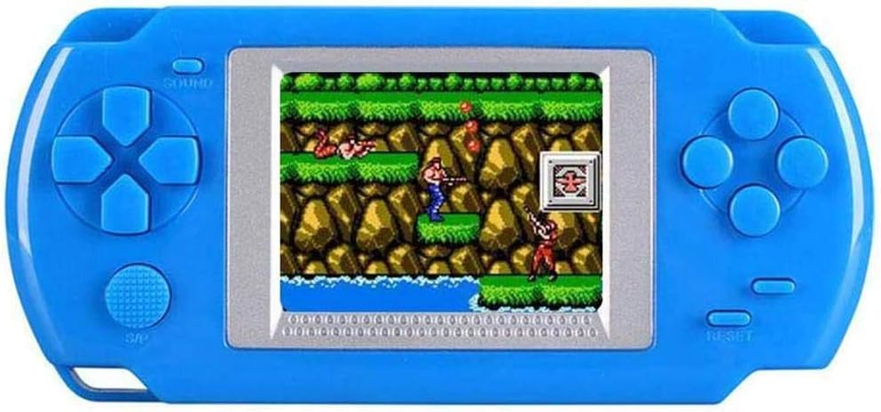 Portable Game Console for Kids, Built in 268 Classic Retro Video Games 2 Inch Screen Portable Game Console Arcade Video Game Player System Kid Gift (Blue)