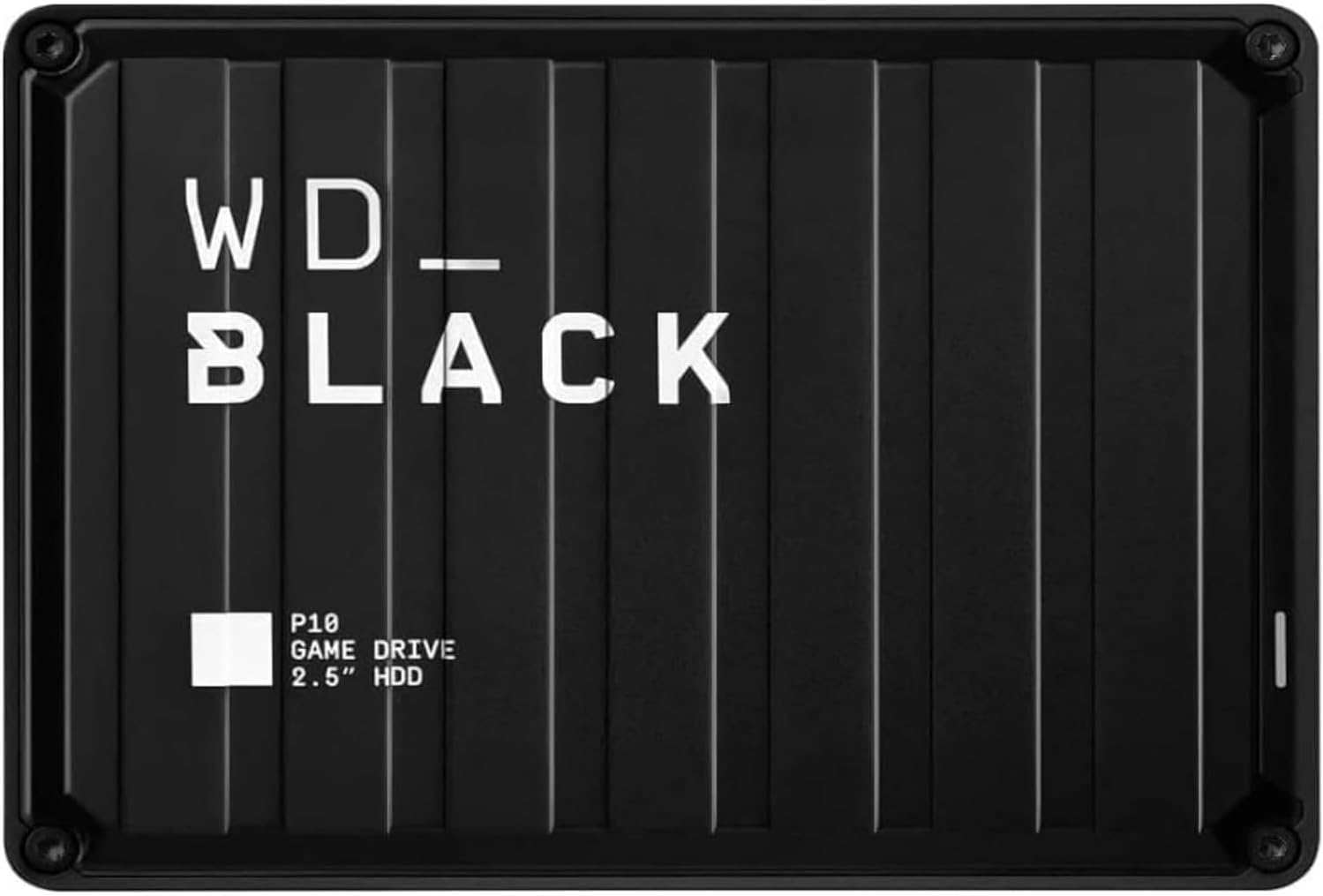 WD_BLACK P10 2TB Portable External Hard Drive, Mobile and Robust, Works with PC and Console - Store up to 125 Games, Black