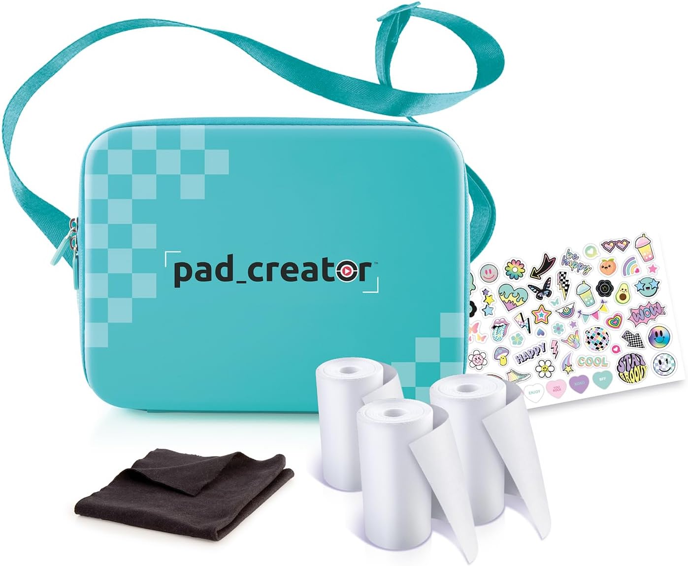 Canal Toys - CLK 033 Pad Creator - Instant Print Creative Tablet Carry Case - Includes Paper Rolls, Stickers, Microfibre Cloth and Screen Protector