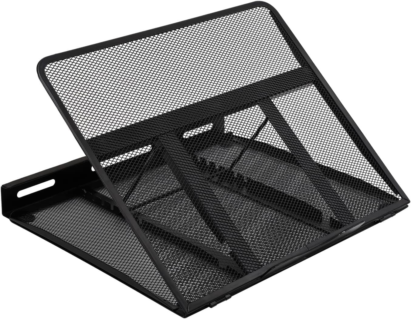 Amazon Basics Adjustable Laptop Stand Ergonomic and Ventilated up to 17.3 inches, 33 x 28.8 x 18.5 cm, Black