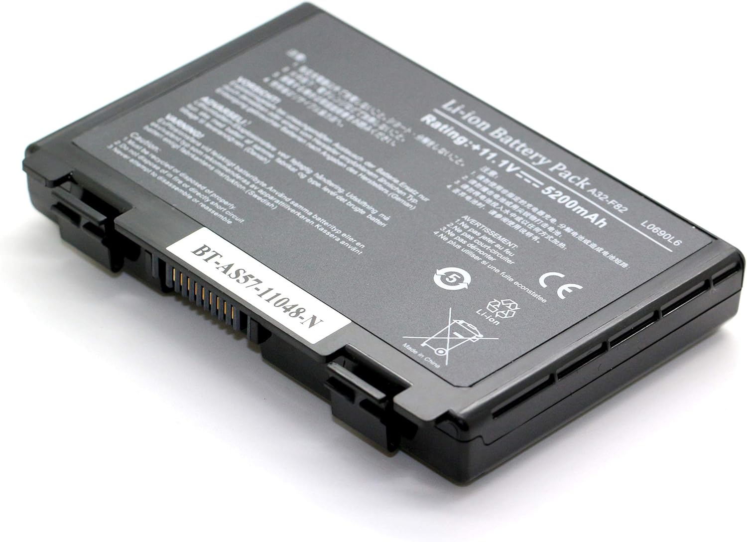 Laptop Battery for ASUS X70 / X70AB / X70AC / X70AD / X70AF / X70E / X70F / X70I / X70IC / X70ID / X70IJ Series - A32-F52 / A32-F82-11.1V 5200mAh