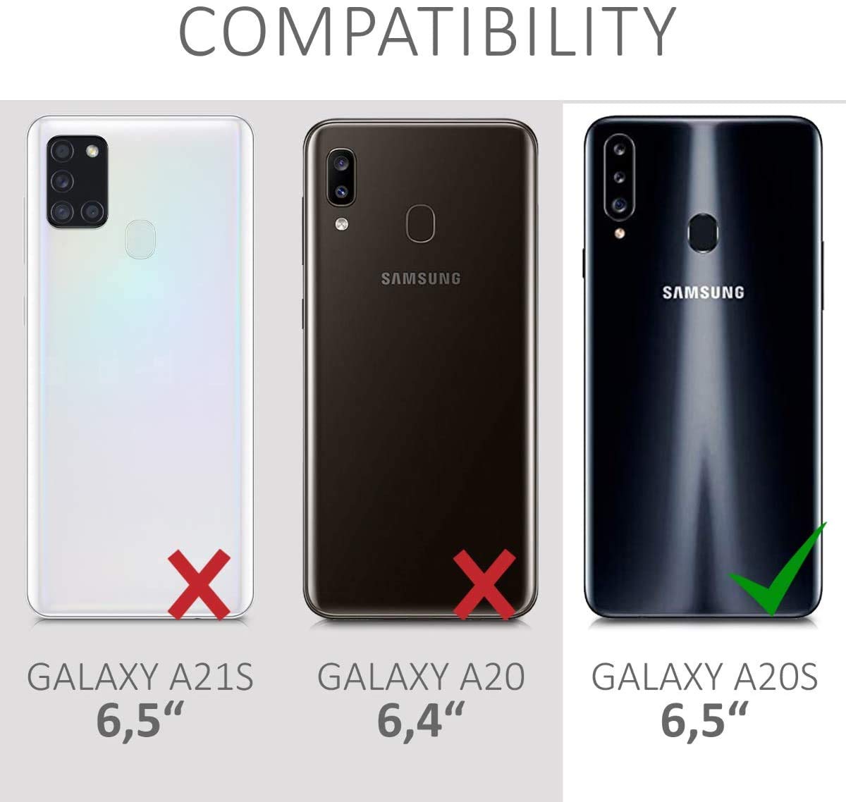 Compatible for Samsung Galaxy A20s A207F A207 Screen 6.5 Replacement Cable Reception Signal LAN Antenna Network Wi-Fi Coaxial Connectors