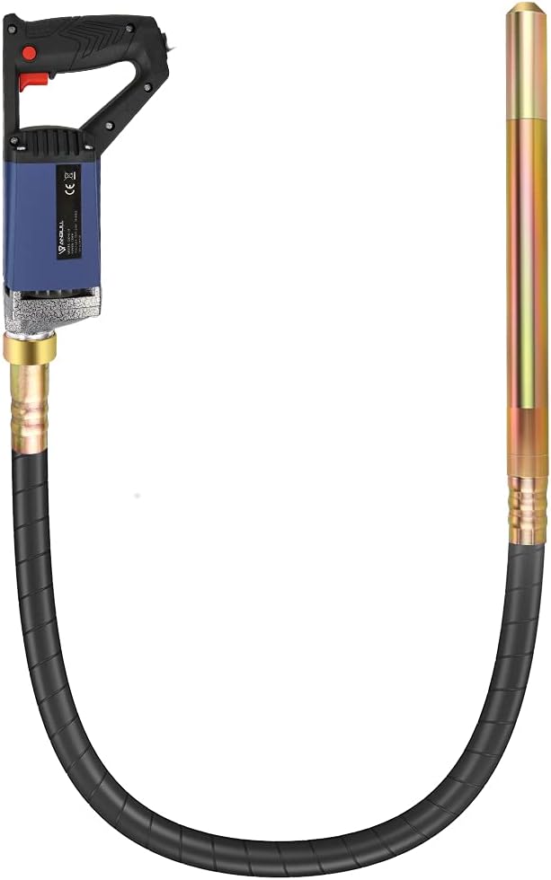 Anbull Electric Concrete Vibrator,1300W 2M Vibrating Needle, Vibrating Needle For Concrete 4800rpm, The Diameter Of The Vibrating Bottle Of The Concrete Vibrator Is 35mm