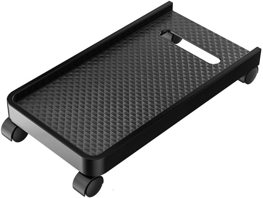 Xilin-872 CPU Stand for PC Tower for Home Office, Mobile CPU Holder Trolley with Lockable Wheels for PC Gaming Case