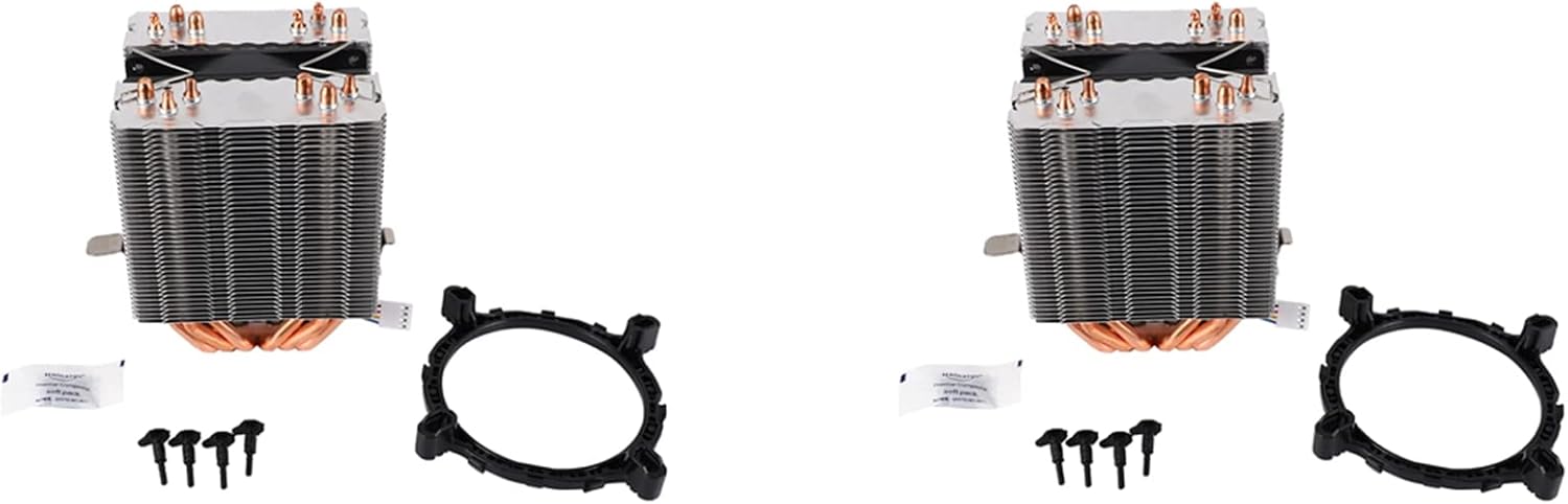 TsoLay 2 x 6 CPU Cooling Fan Radiator Pipes for Lag1156 / 1155 / 1150 / 775 AMD