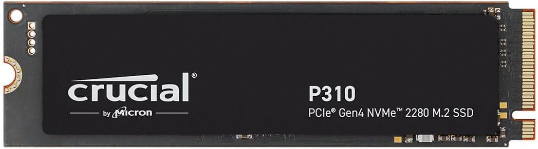Crucial P310 SSD 4TB PCIe Gen4 NVMe M.2 2280, Up to 7,100MB/s, Compatible with Laptop and Desktop, Internal Hard Drive - CT4000P310SSD801