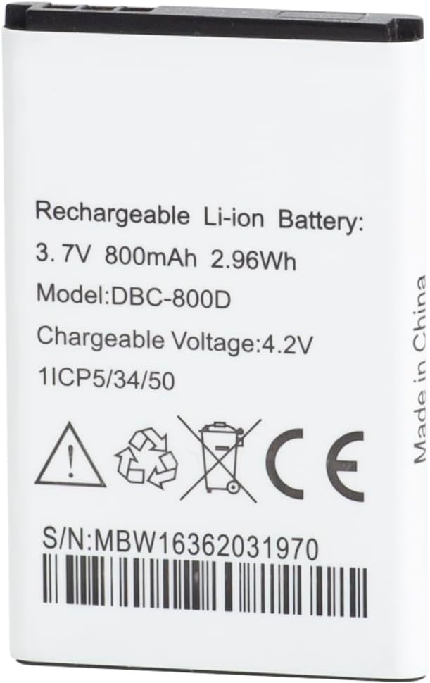 CHUNCAIL DBP-800B DBP-800A DBC-800D Replacement Battery Compatible with Doro Telefon Easy 5030 6520 6026 6030 6620 5516 6530 6051 6531 500 506 508 509 510 5155 503X 1350/1360/1361/2414/2424 (4.2V