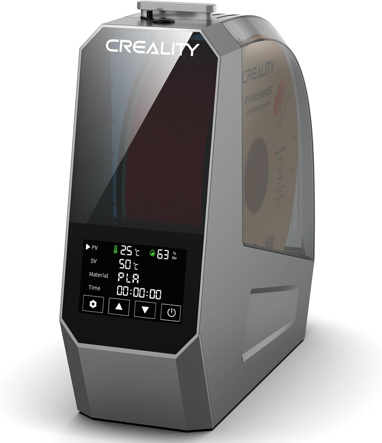 Creality Official Space PI Filament Dryer, 3D Printer Filament Dryer Box with 360° Heating, Upgraded Filament Dehydrator Storage Box Support PLA ABS PETG TPU 1kg 1.75/2.85mm