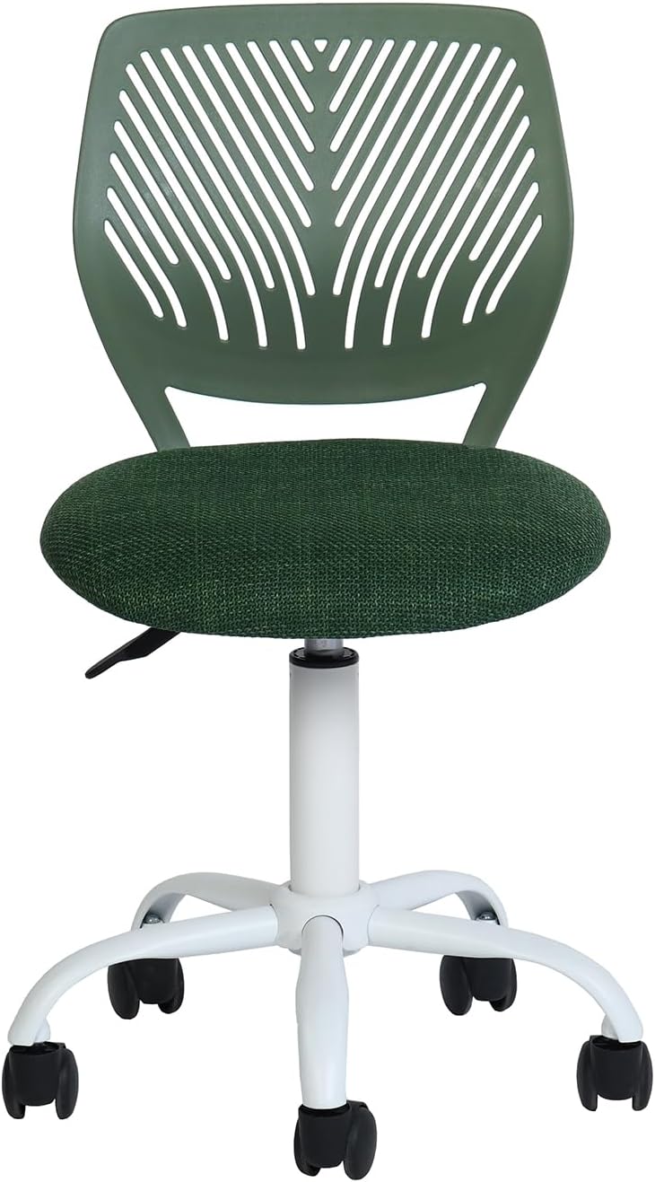 FurnitureR Ergonomic Work Chair for Kids Teens Boys and Girls - Adjustable Height Swivel Laptop for Home Office Study Room