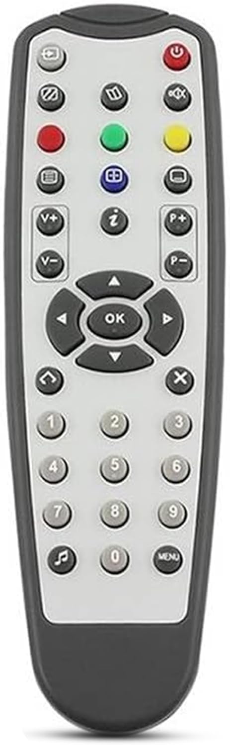 Hd-line Replacement Remote Control - Compatible with Multicolour DTT Receivers 91, 86 and 87 Series - Easy Installation, Ready to Use