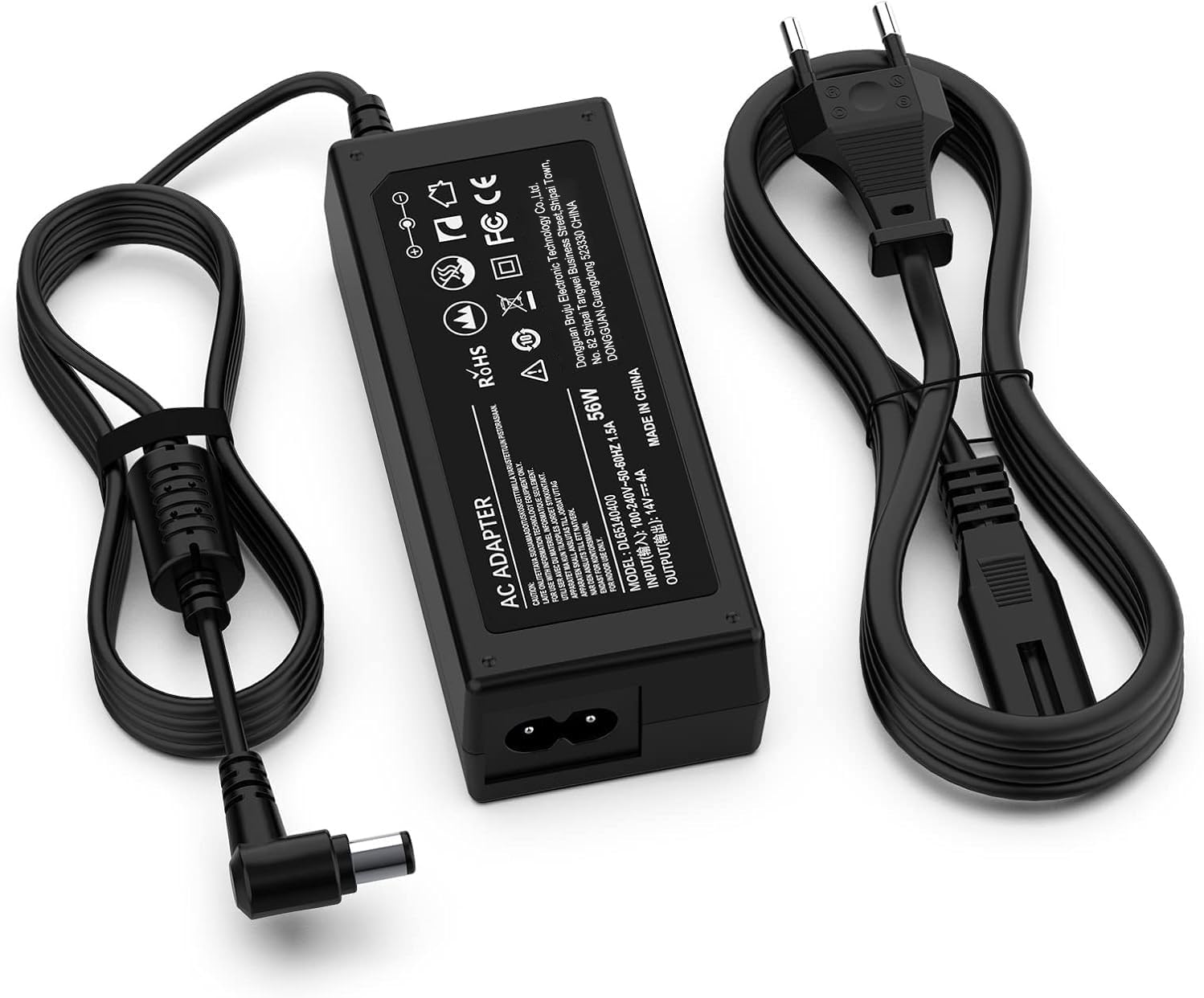 shefor 14V Charger Power Supply Compatible with Samsung Monitor U28E590D S22D300HY S27D390H C24F396FHU SyncMaster 15" 17" 18" 19" 20" 22" 23" 24" 27" Filter TFT LED LCD Monitor TV Adapter