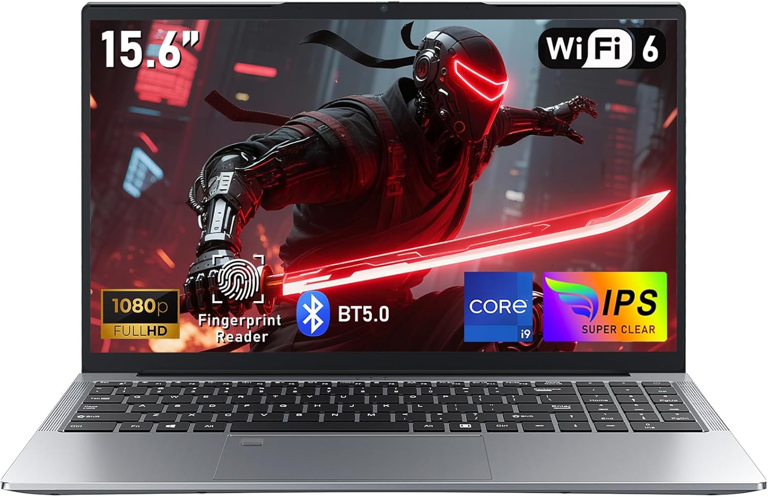 FUNYET Gaming Laptop, 15.6 Inch Win11 Laptops, i9-11900H Processor, 16GB RAM 1TB SSD Notebook, FHD 1920*1080, Fingerprint Unlock, Keyboard with Backlight, WiFi6, RJ45