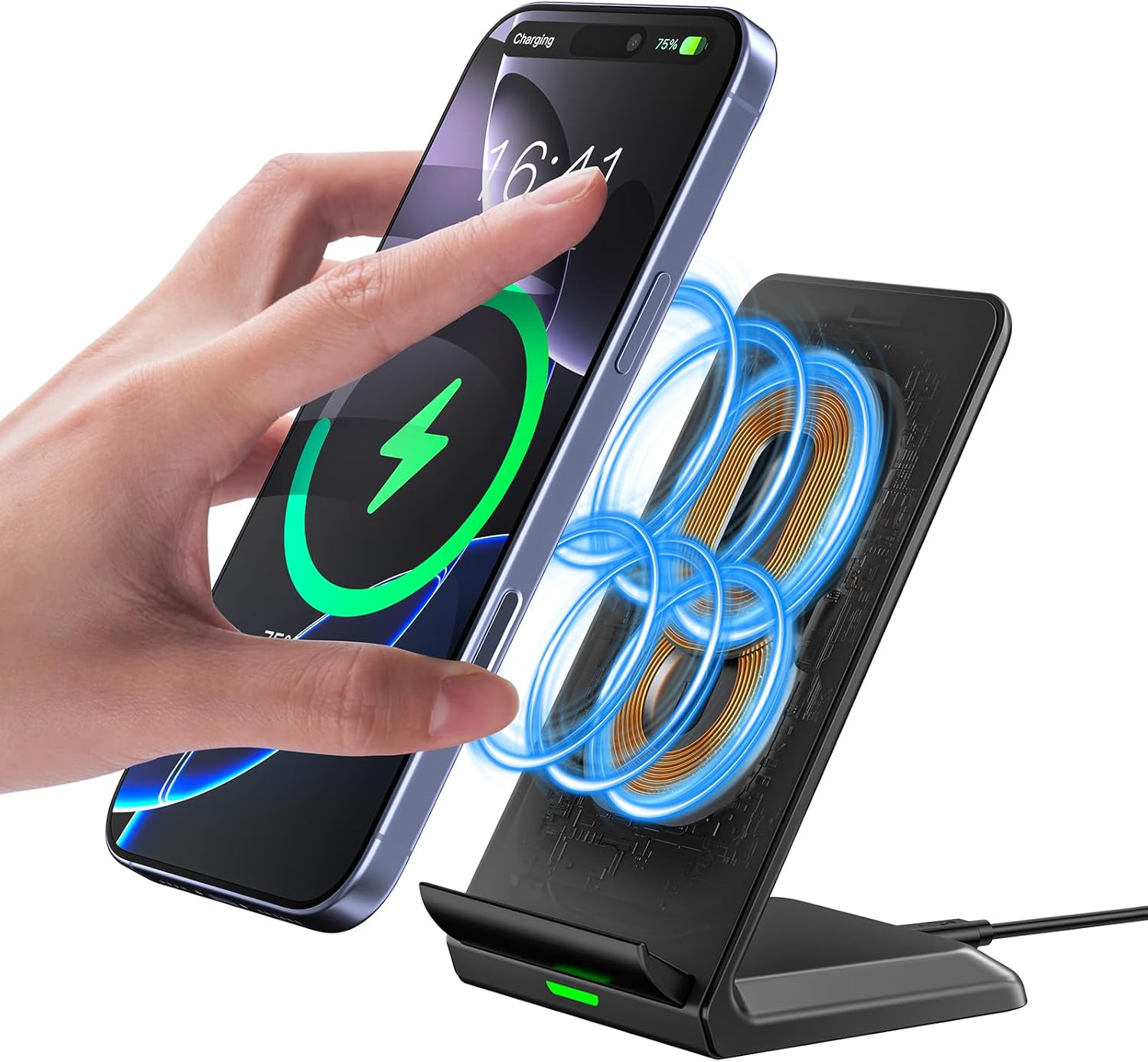 Fast Wireless Induction Charger for iPhone 17/16/15/14/13/12/11 Mini Air Plus Pro Max/X/XR/Samsung Galaxy S24/S23/S22/S21/S20