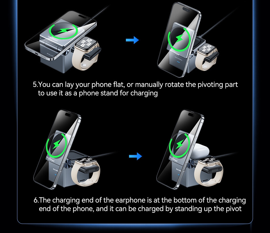 Sad043e03207b4423a64d62b6dbba07b4Y Chargeur Rocoren Sans Fil iPhone Samsung – Station de Charge Verticale Rapide