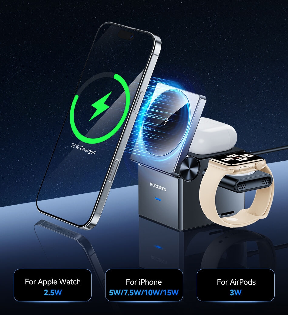 Sab41b051f8eb4b39a3f0f5f6c133ceb9y Chargeur Rocoren Sans Fil iPhone Samsung – Station de Charge Verticale Rapide