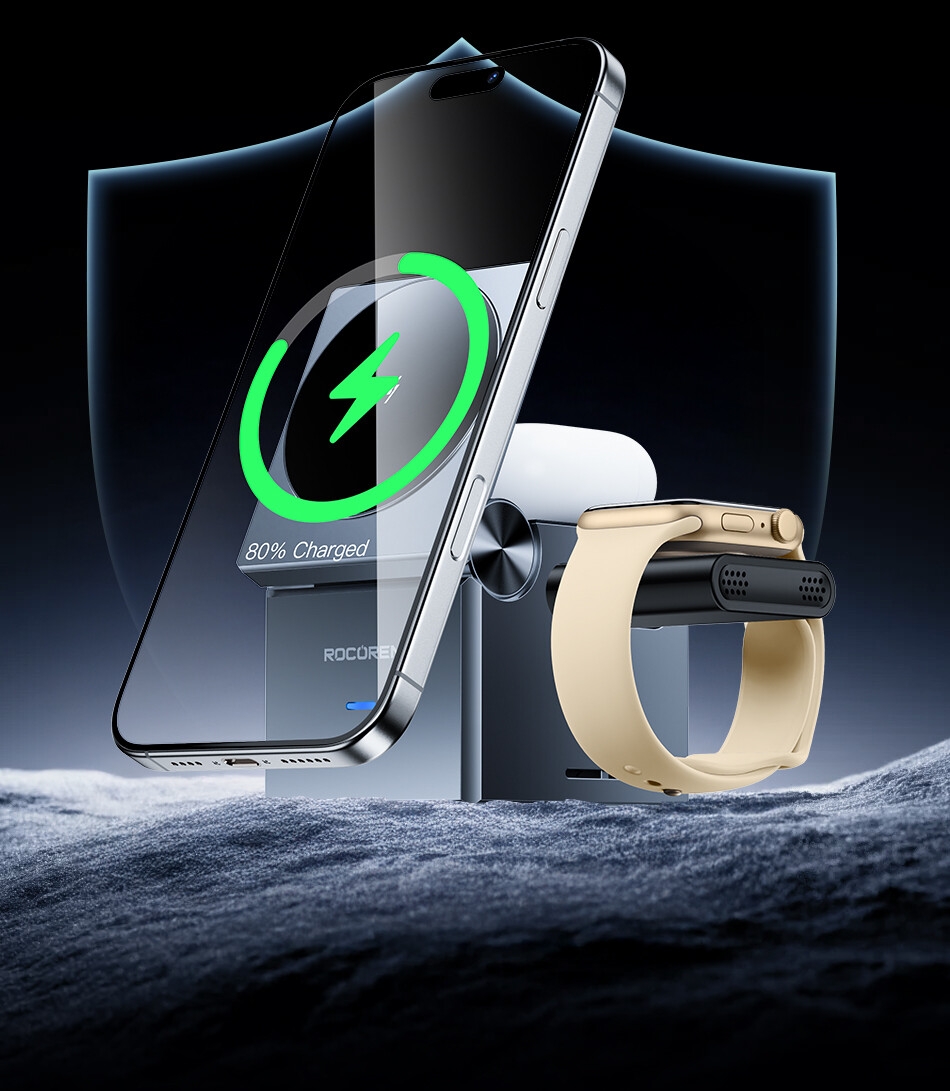 Sd2870eb7fcbd4e2dac7366a87381e774d Chargeur Rocoren Sans Fil iPhone Samsung – Station de Charge Verticale Rapide