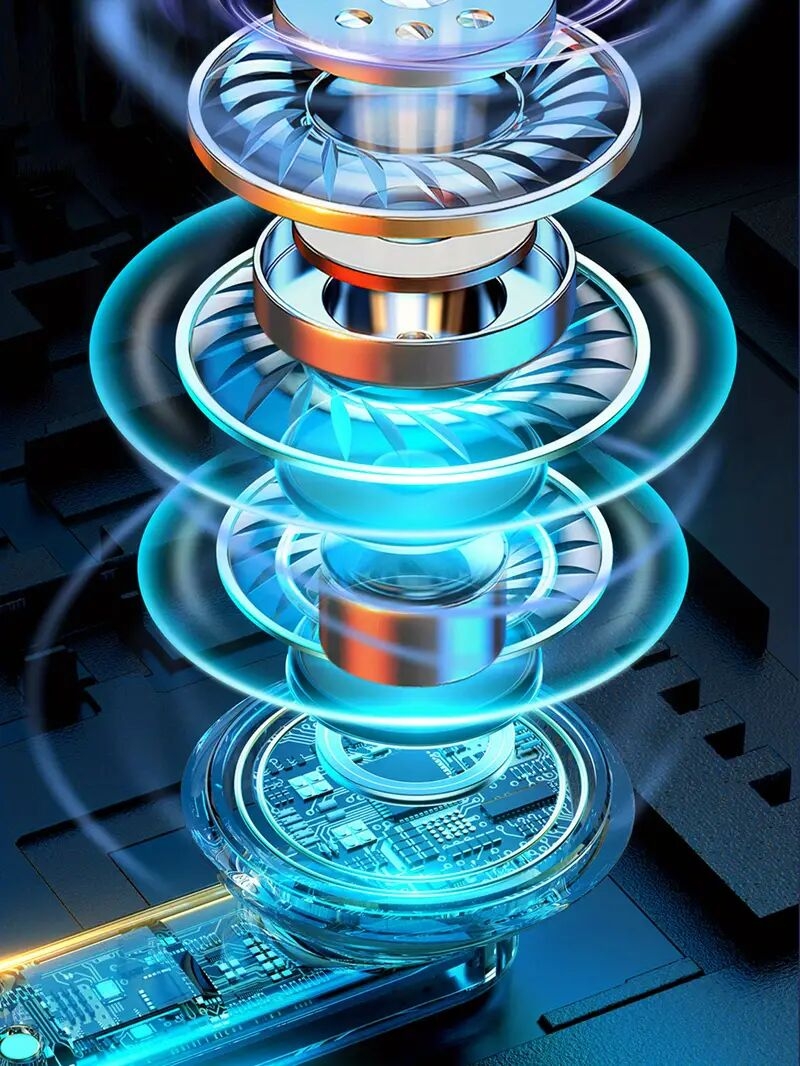 bt 5 3 color true wireless stereo earbuds silicone in ear touch button hands free headset battery capacity digital display low latency low power headset auto power on dual connection built in microphone for smartphones details 2