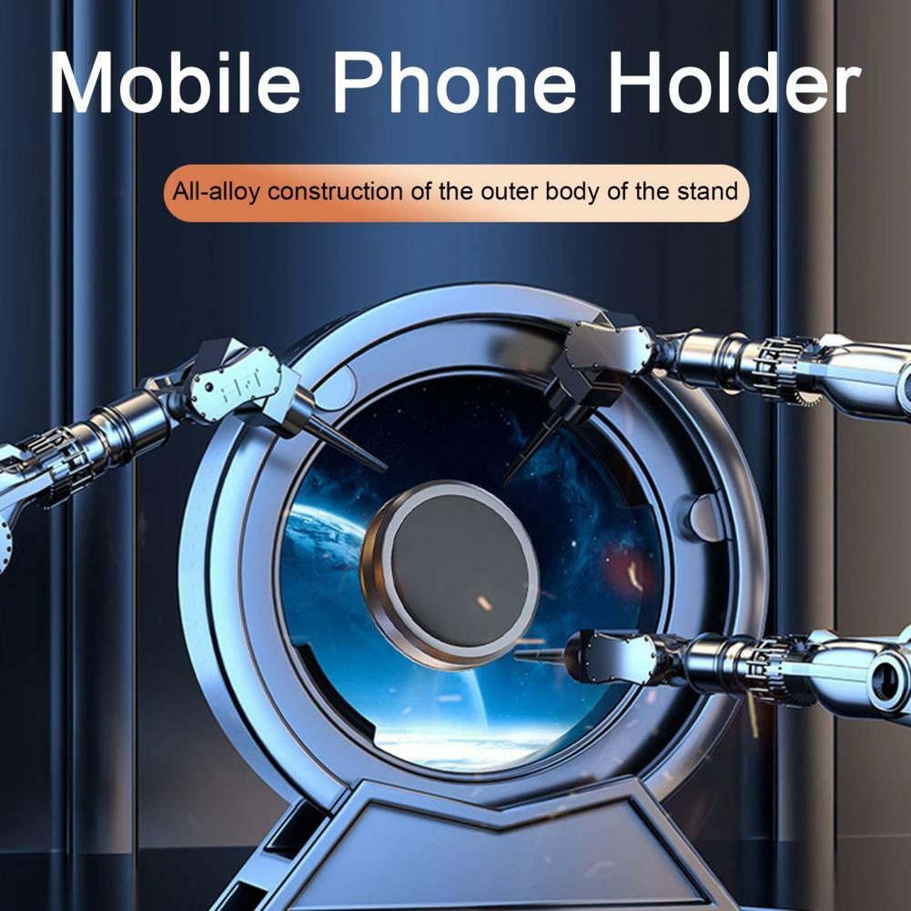 Support de téléphone magnétique pour voiture : rotatif à 360°, support de téléphone portable compact et réglable pour voitures - Aimant puissant, large compatibilité, utilisation facile d'une seule main