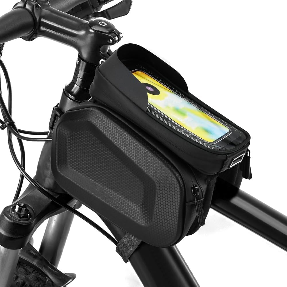 Sacoche Cadre Vélo pour Merida Cyclo Cross 100, Sacoche Vélo de Tube Horizontale Étanche et Légère Multifonctionnel avec Écran Tactile Sensible en TPU