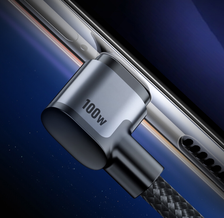 S23173383085f461f915454ea8ee609ffA Rocoren cable USB C coudé 90° Charge PD 100W & Data