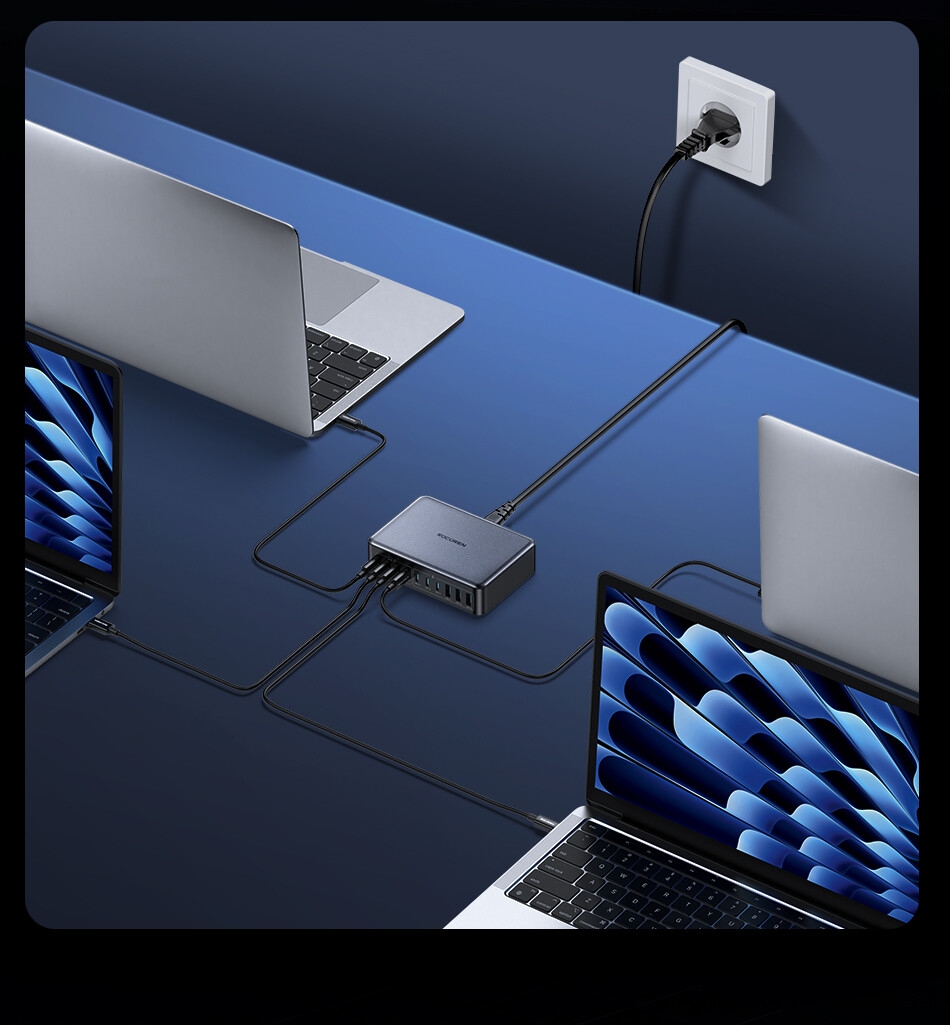 See24e7414cb445f39e0d6e005df86601o Rocoren Chargeur Rapide 400W – Station d’Alimentation USB-C GaN Portable ⚡