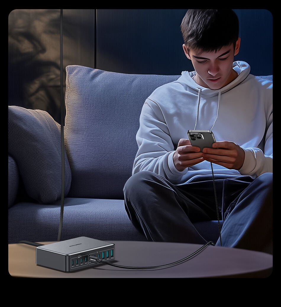 S2cc0f57a51a84834909ab270a895ed98S Rocoren Chargeur Rapide 400W – Station d’Alimentation USB-C GaN Portable ⚡