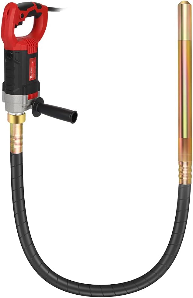 Anbull Electric Concrete Vibrator,1800W 2m Vibrating Needle, Vibrating Needle For Concrete 5500rpm, The Diameter Of The Vibrating Bottle Of The Concrete Vibrator Is 35mm, With Handle