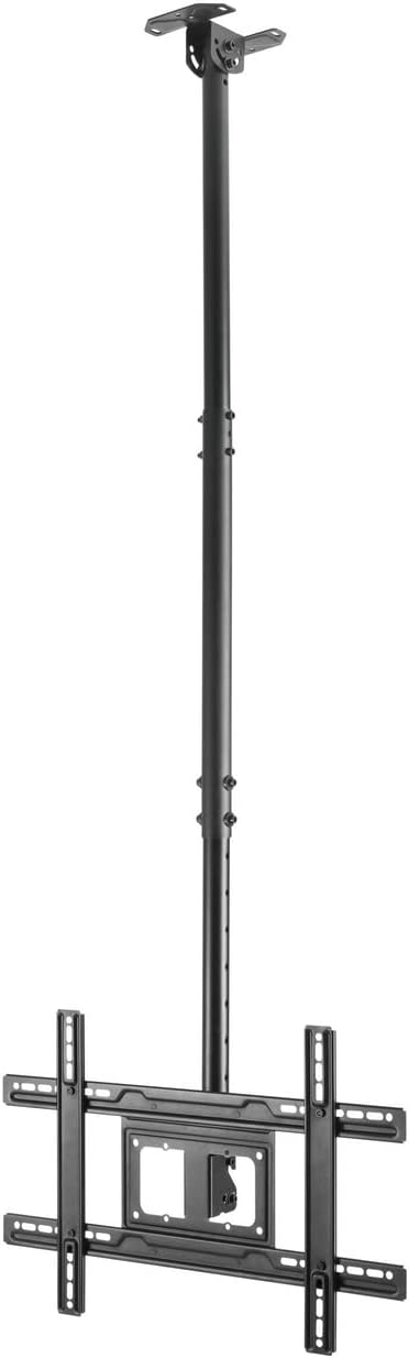 AISENS Tilt Swivel Ceiling Mount Extendable for Monitor/TV 50kg 37-80P Black