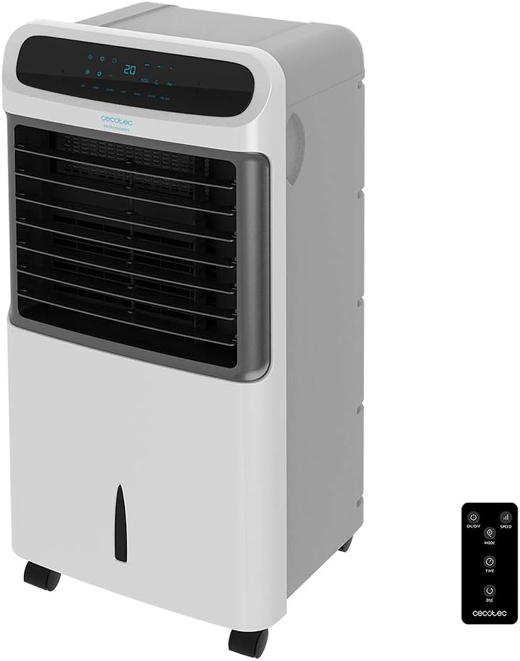 Cecotec EnergySilence PureTech 6500 Evaporative Cooler. 80 W, Double Cold/Hot Function, Flow Rate 600 m²/h, Capacity 12l, Timer up to 8h, Remote Control, 3 Speeds