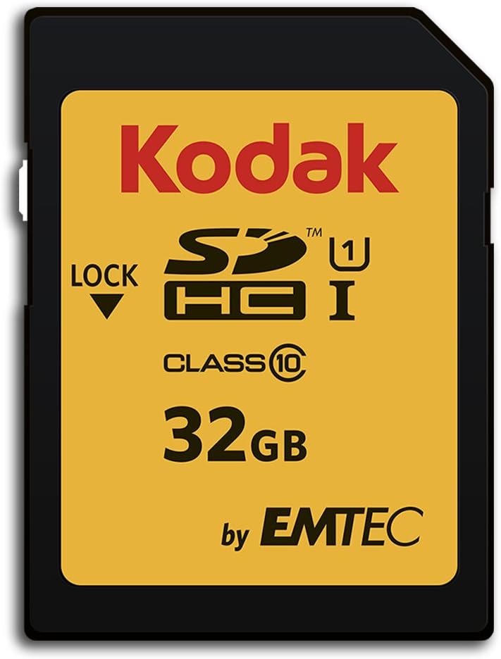 Kodak - 32GB UHS-I U1 V10 SDHC/XC SD Card - Memory Card - Read Speed 85MB/s Max - Write Speed 25MB/s Max - Storage of Full HD Videos and High Definition Photos - SD Card