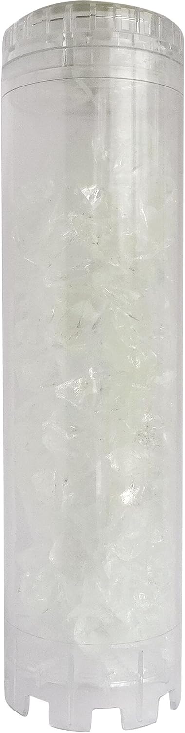 AQUAWATER - 104987 - Polyphosphate crystal anti-limescale cartridge - For bowl size 9"3/4 - Duration of 12 m (1 year) - Made in France, Grey