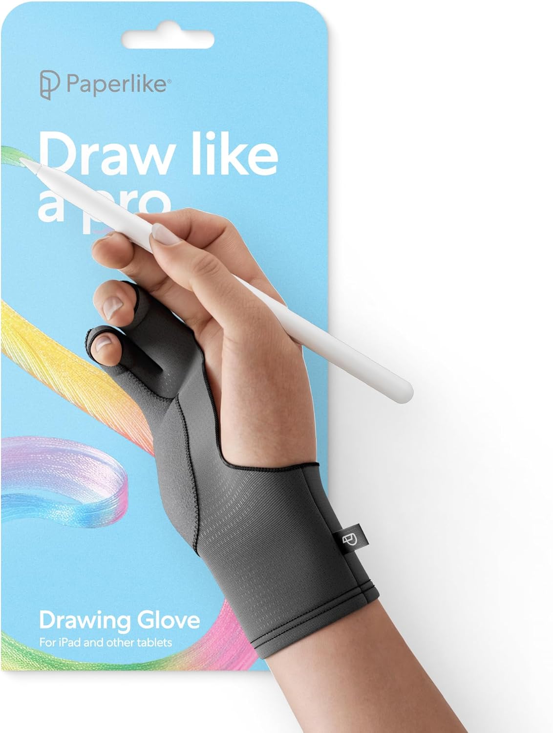 Paperlike 's Drawing Glove for iPad – Artist Glove for Drawing on Tablets (Right and Left Hand; 3 Sizes: S, M, L)