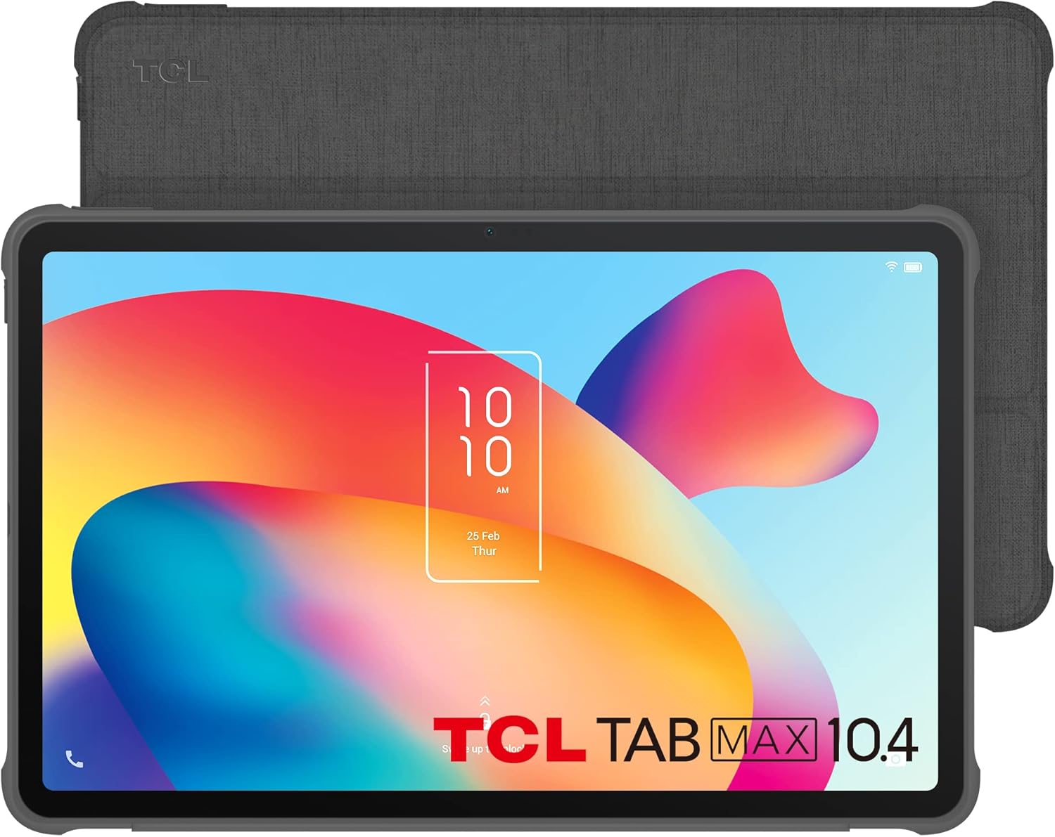 TCL TABMAX 10.4 Android Tablet, Full HD 2K, 6GB and 256GB (Expandable to 512GB), 8000mAh Battery, 8MP and 13MP Battery, Wi-Fi Android Tablet with Cover