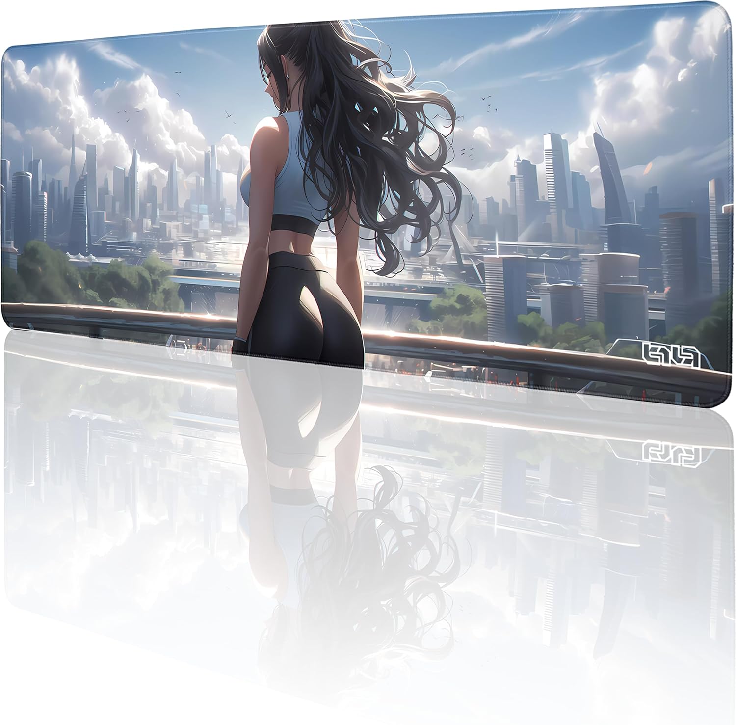 Tilt Office Desk Pad 80 x 30 cm XXL Gaming Mouse Pad | Large Non-Slip Mouse Pad for Office and PC Gadgets | Waterproof Desk Mat (Stealing the Spotlight)