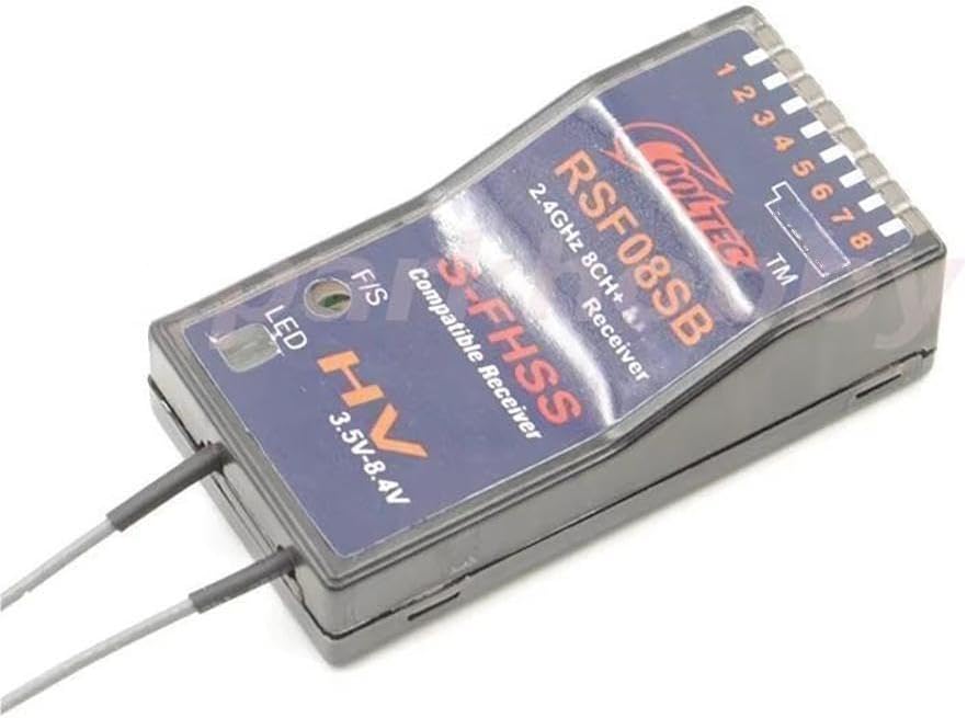 Cooltechnology RSF08SB Futaba S-FHSS 8CH+SBUS Receiver Compatible for 10J, 8J, 6K, 6J, 14sg, T16SZ, 18MZWC, 18SZ, TM-FH