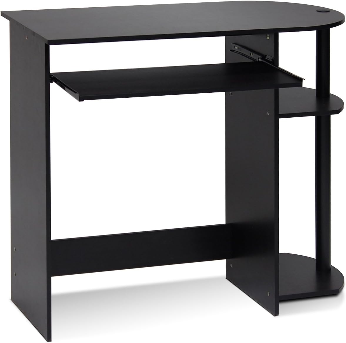 Furinno Computer Desks, Wood, Espresso/Black, One Size, Espresso, One Size