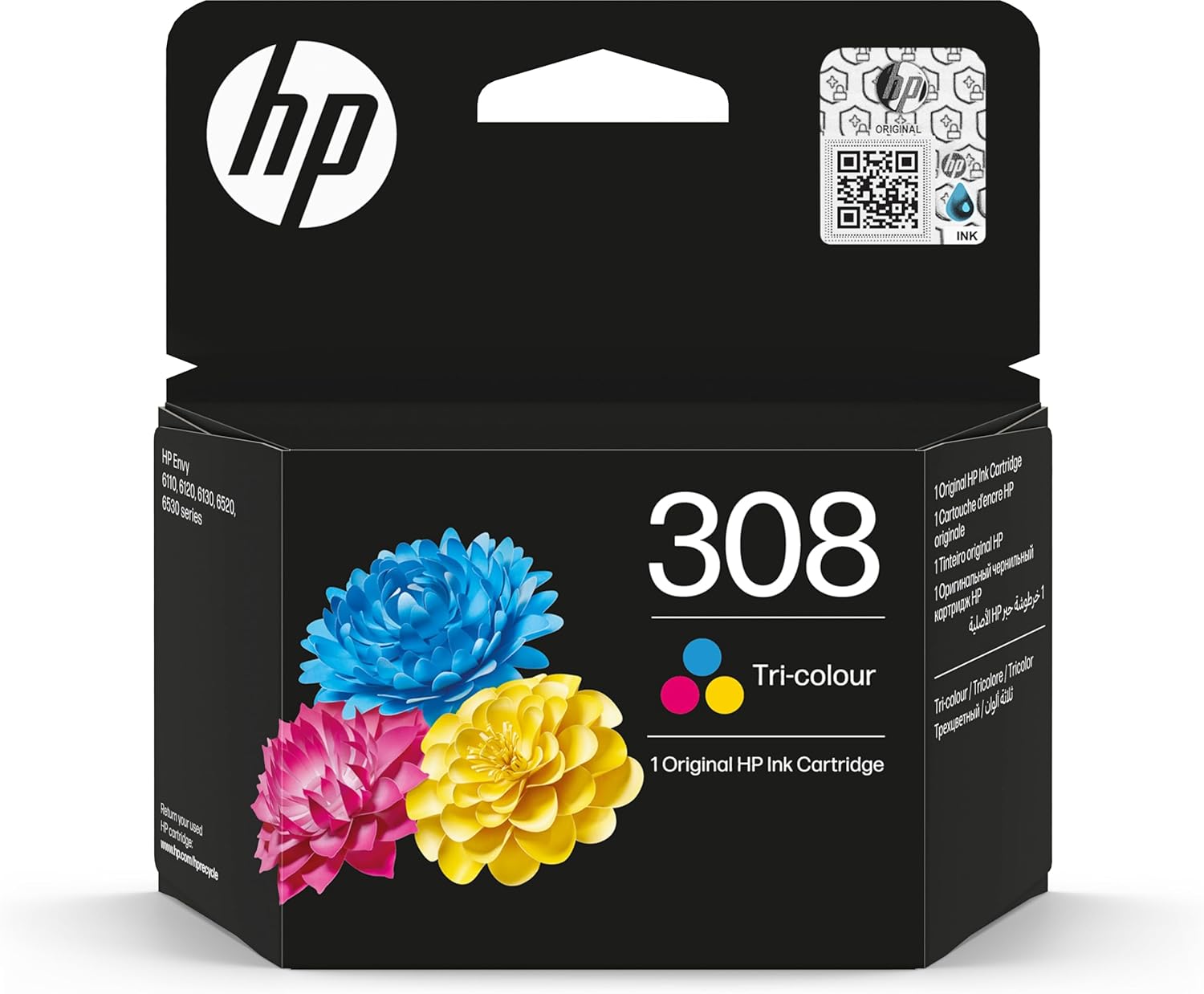 HP 308 Authentic Ink Cartridge Three Colours