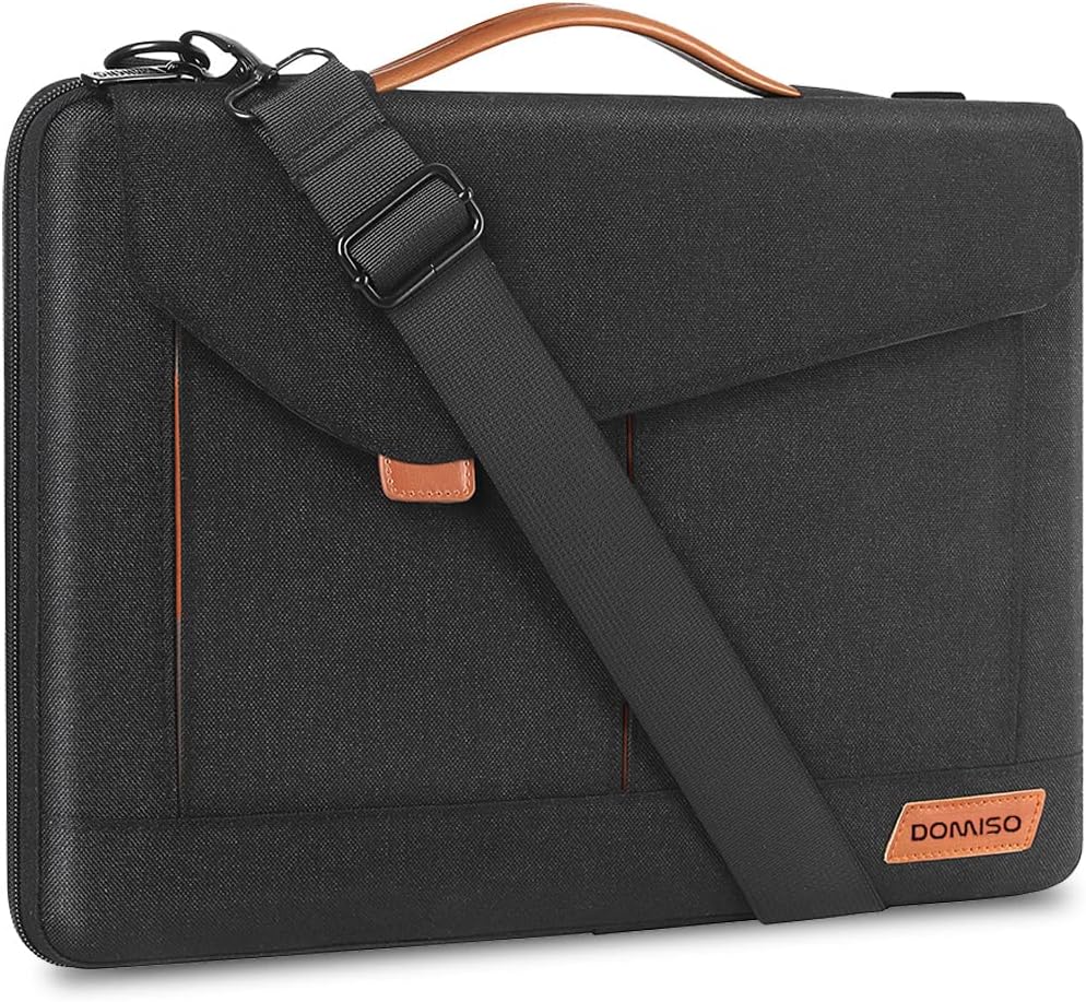 DOMISO 17-17.3 Inch Laptop Bag Business Briefcase Backpack Compatible with 17.3 Inch Dell Computer/HP Pavilion 17/MSI GS73VR Stealth PRO/Lenovo/ASUS, Black