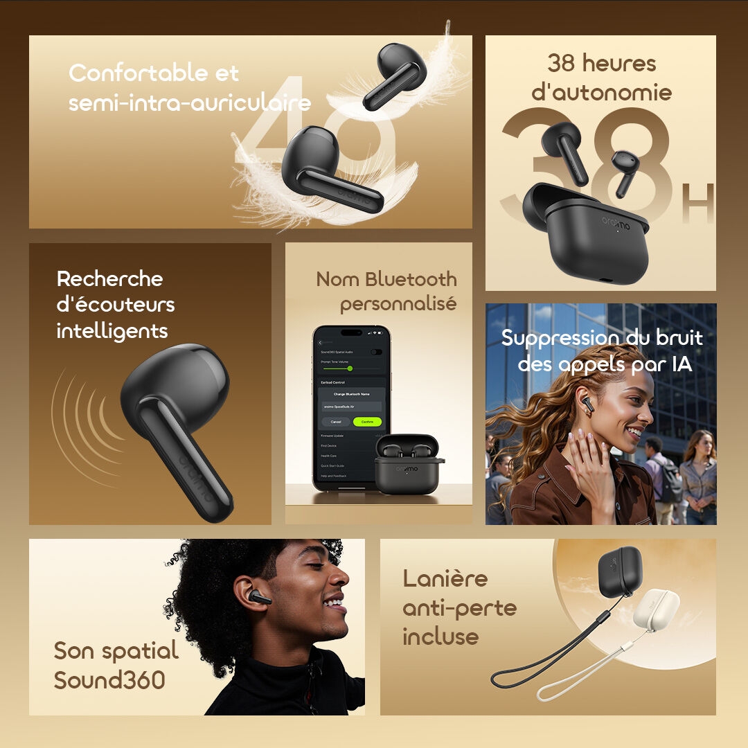 Oraimo True Wireless Earbuds SpaceBuds Air OTW 324S 2 Features