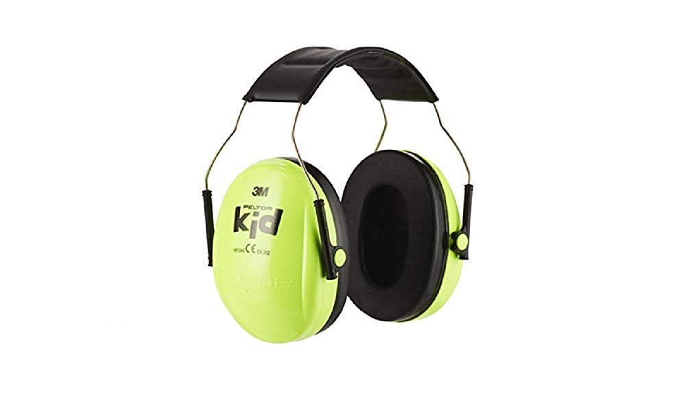 3M Peltor H510AK Kids Noise Cancelling Headphones Neon Green Adjustable Size Against Noise Levels 87-98dB (SNR: 27dB) Schools, Concerts, Festivals, Fireworks, Sports Events