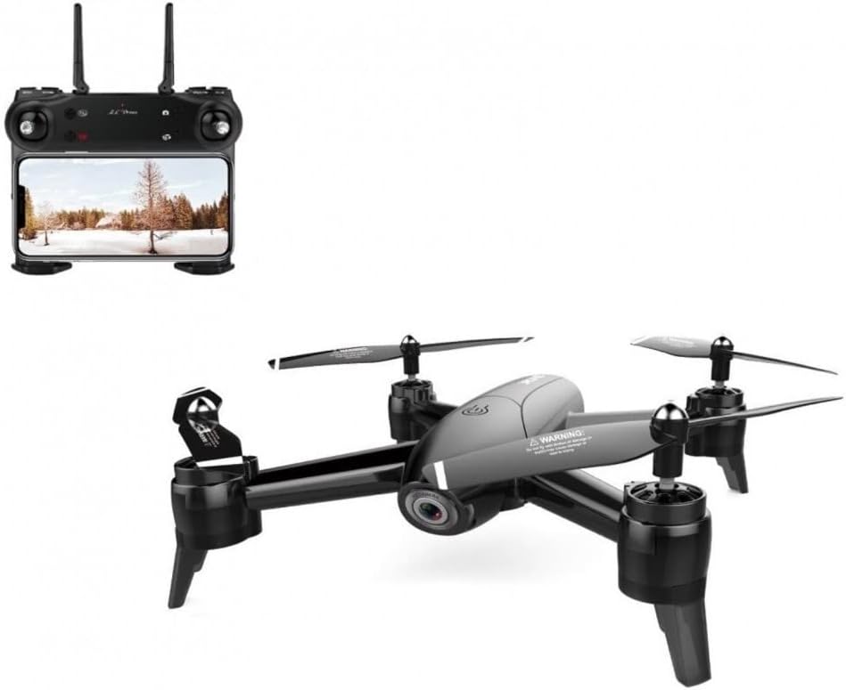 LUXWALLET SG-Prox 4K WiFi Drone with Camera and Carrier Case, 10km/h-100 Meter Distance, Black