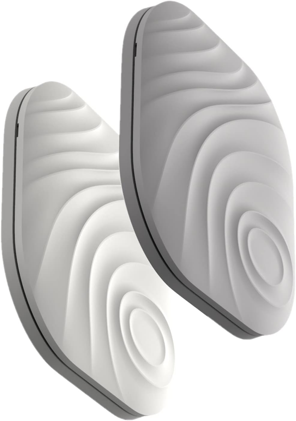 Key Finder, Wallets, White, Grey, 2 Pieces Key Finder Anti-Lost Smart Bidirectional Key Finder, Locator and Sound Tracker for Key Finder