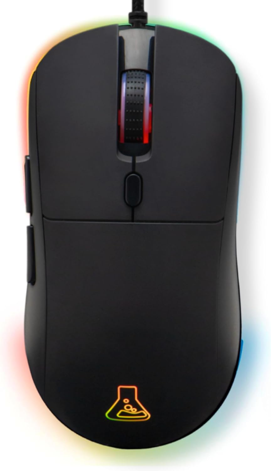 The G-Lab – Kult Cobalt - USB Wired Gamer Mouse - Ultra Responsive Sensor up to 12800 DPI, Lightweight, 6 Buttons, Adjustable RGB - Gaming Mouse 100% Customizable - PC/PS4/PS5/Xbox - New